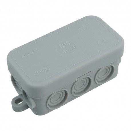 Elettrocanali Puszka natynkowa 80x33x30mm 10-membran IP55 EC411C1 Elettrocanali 7835 EC411C1