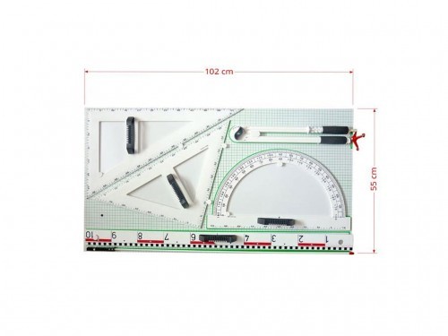 Przybory PCV magnetyczne na tablicy PCV białej PM012