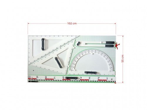 Przybory PCV magnetyczne na tablicy PCV białej PM012