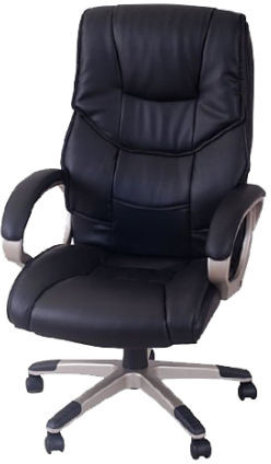 Homcom FOTEL BIUROWY OBROTOWY czarny