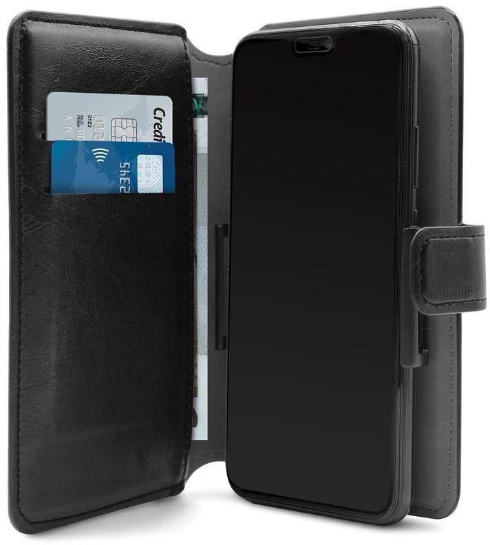 PURO Universal Wallet 360° - Uniwersalne etui obrotowe z kieszeniami na karty, rozmiar XL (czarny) b2btrade-17902-0