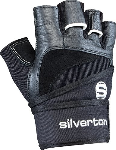 Silverton Dorośli power rękawice o srebrnym odcieniu, czarna, XS 43140XS