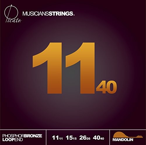 Picato Picato 96585 struny mandolinowe z brązu fosforowego 1140, zestaw 8 sztuk 96585