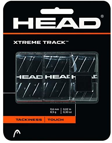 Head Xtreme Track 794498033 miękka taśma na uchwyty rakietowe, czarne, jeden rozmiar (285124BK)