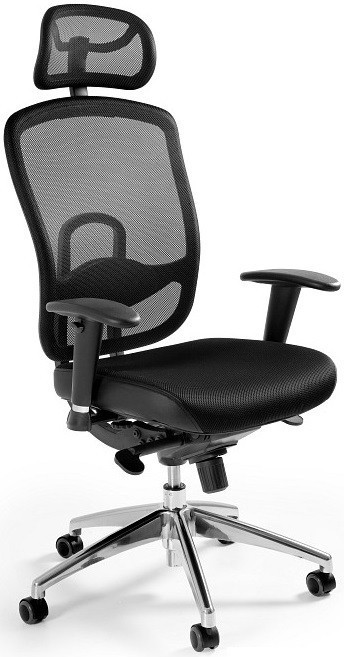 Unique Meble Ergonomiczne krzesło biurowe VIP z zagłówkiem 8 kolorów