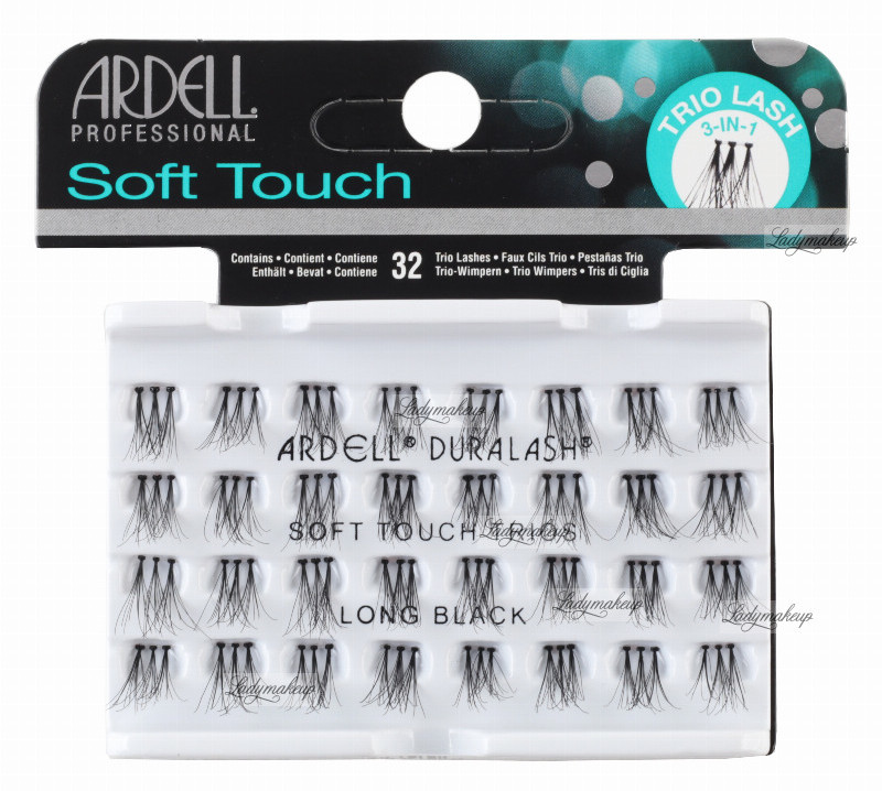 Ardell Soft Touch Trios - Potrójne kępki rzęs - LONG BLACK