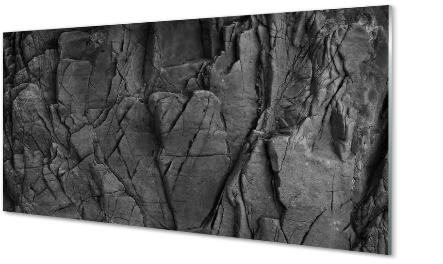 Tulup.pl Szklany Panel Kamień struktura abstrakcja 100x50cm