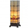 Clayre & Eef Lampa Stojąca Tiffany Prosta F 5LL-9228