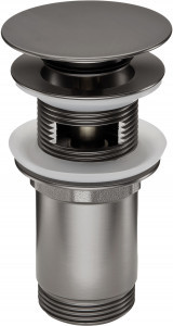 Deante NHC D10U CLICK-CLACK OKRĄGŁY TITANIUM Z TULEJĄ