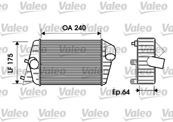 VALEO Chłodnica powietrza doładowującego VALEO 817879 817879
