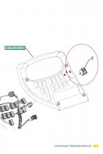 NEW HOLLAND CASE Przełącznik światła ostrzegawczego CASE CNH 84581162