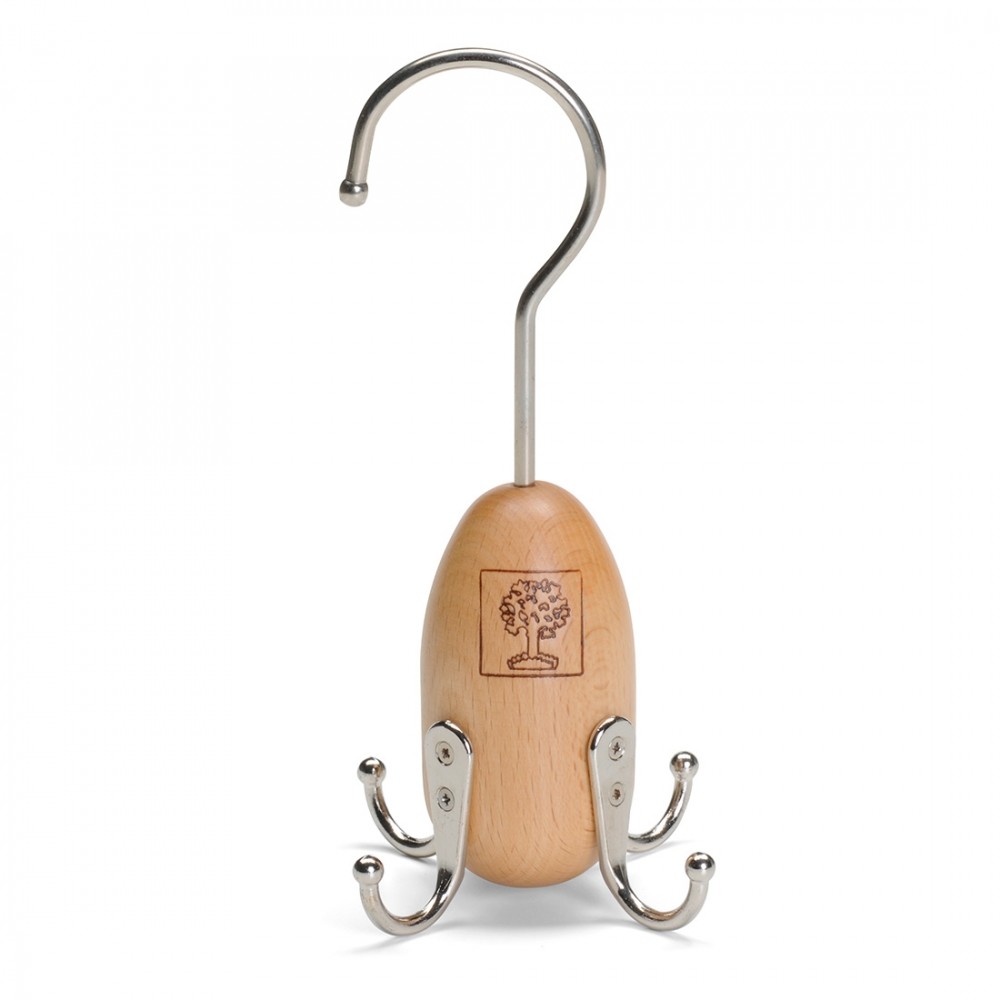 Foppapedretti Drewniany wieszak na paski Giorgio Natural Foppapedretti - beżowy pg-code-9995659547667