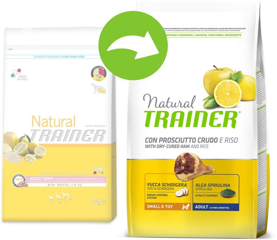 Trainer Natural Dog Trainer Natural Adult Mini Prosciutto 2 x 2 kg