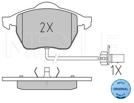Wulf Gaertner Autoparts Zestaw klocków hamulcowych, hamulce tarczowe Wulf Gaertner Autoparts 025 218 4919/W