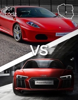Jazda Ferrari F430 vs Audi R8  Tor Łódź P0003343