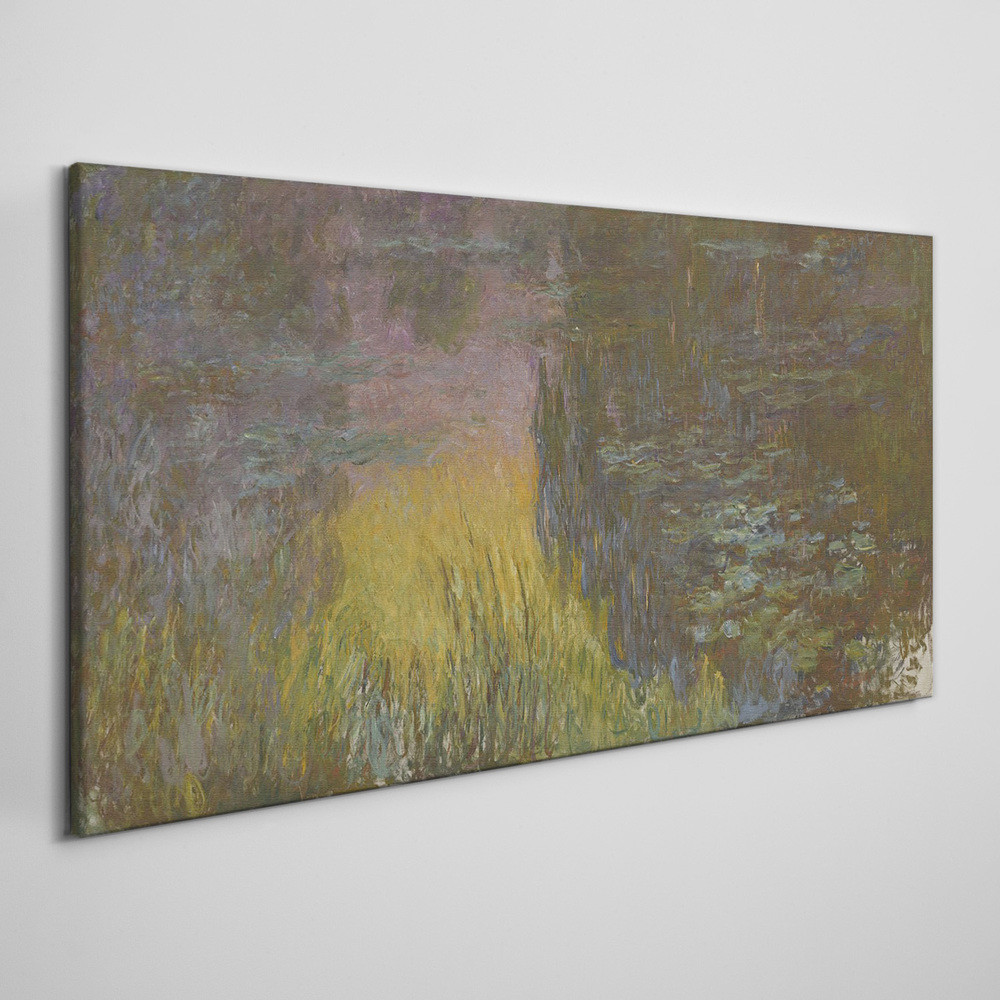 PL Coloray Obraz na Płótnie Woda Lilie Słońce Monet 120x60cm