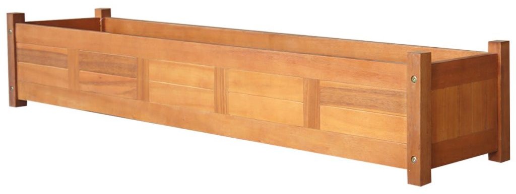 vidaXL Skrzynia na rośliny z drewna akacjowego, 150 x 30 25 cm