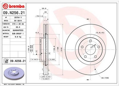 BREMBO 09.N256.21 09.N256.21