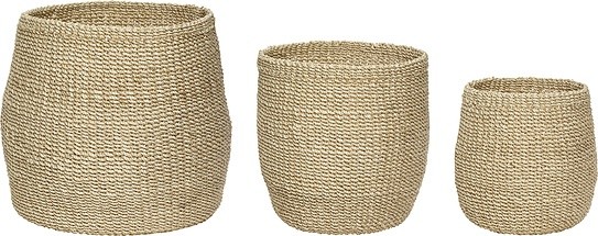 Hübsch Koszyk  820801 abaka 3 szt.