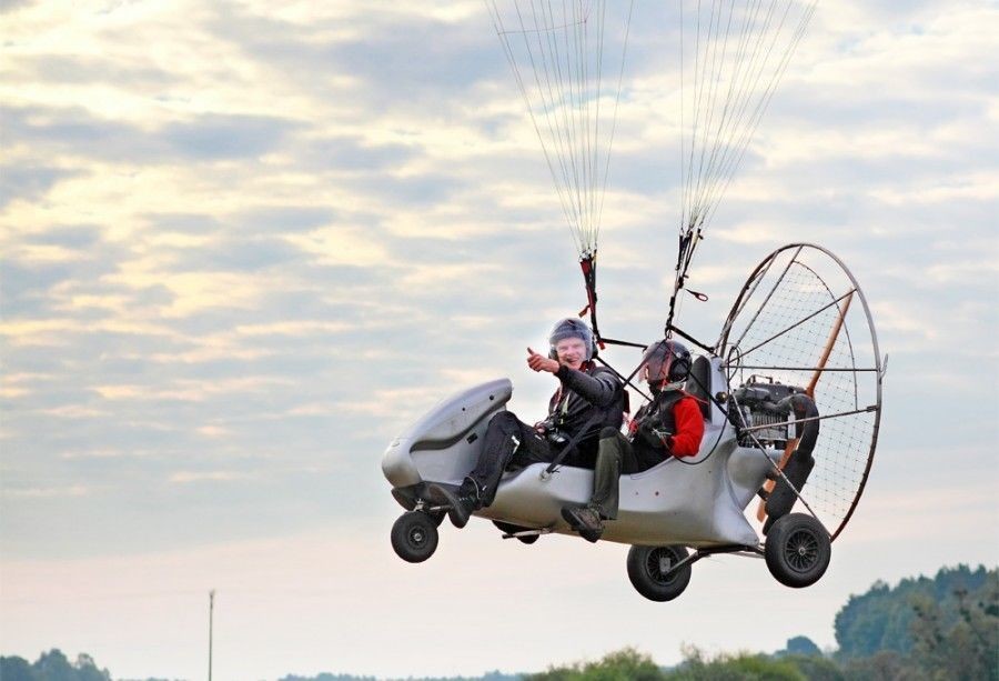 Lot paralotnią - Poznań - 10 minut