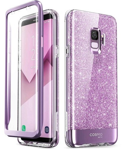 Supcase Etui i-Blason Cosmo SP Galaxy S9, brokatowe fioletowe 843439106369