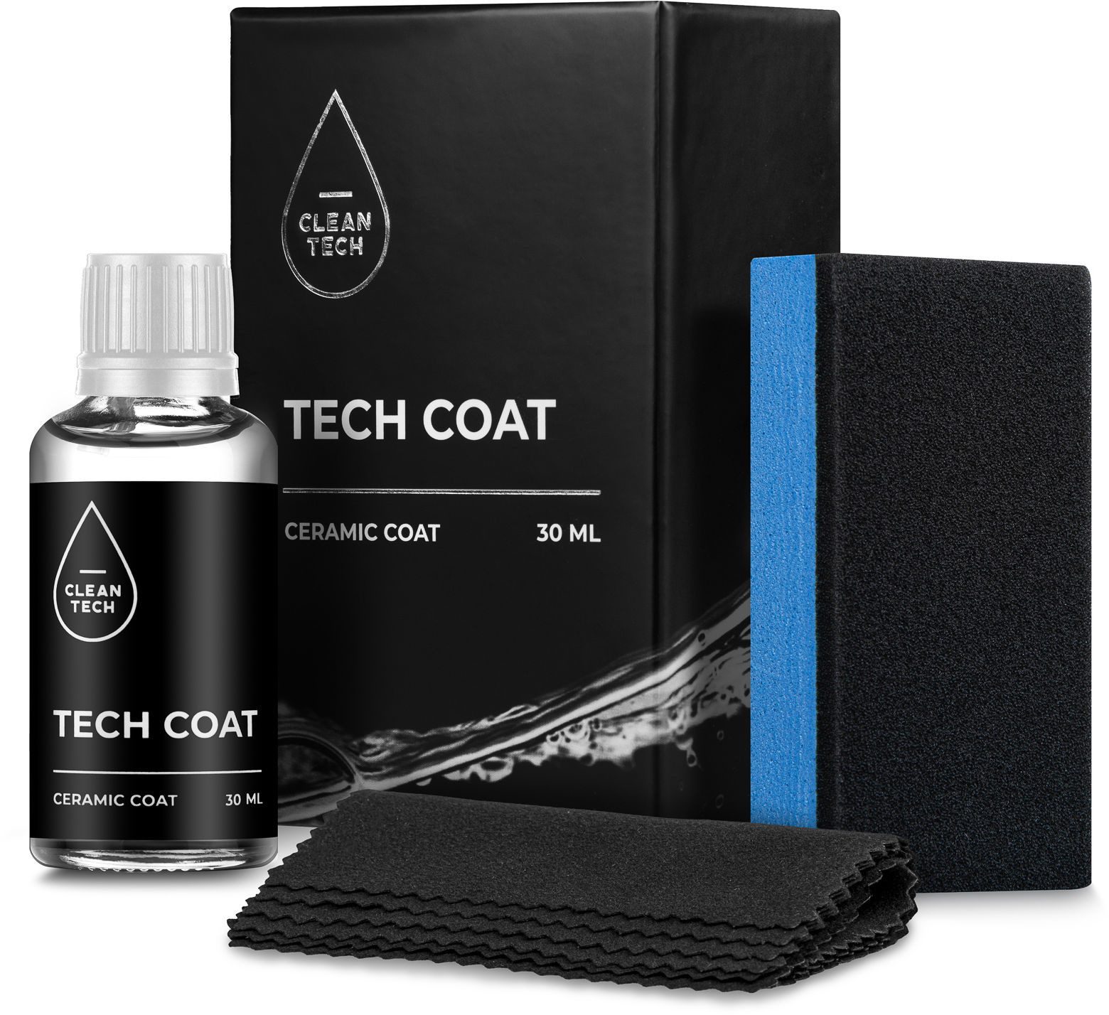 Cleantech company CleanTech Tech Coat  zaawansowana powłoka ceramiczna na lakier i felgi, trwałość do 3 lat 30ml CLE000068