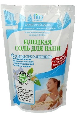 Fitocosmetik Fitokosmetic Sól do kąpieli Naturalna 500g+30 Antystresowa FITOCOSMETICS