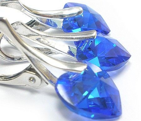 Arande SWAROVSKI piękny komplet SREBRO Sapphire 1213084748