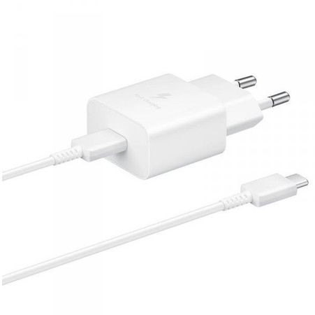 Samsung Ładowarka sieciowa 1xUSB-C 15W EP-T1510 z kablem USB-C USB-C biala |