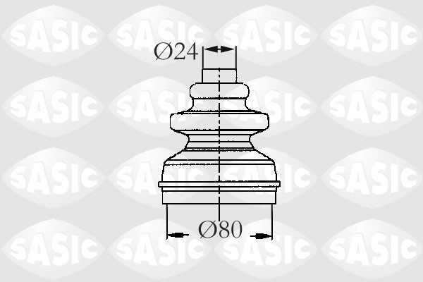 SASIC OSŁONA PRZEGUBU 2873793 WEW CITROEN/FIAT/PEUGEOT 2.0 HDI 02