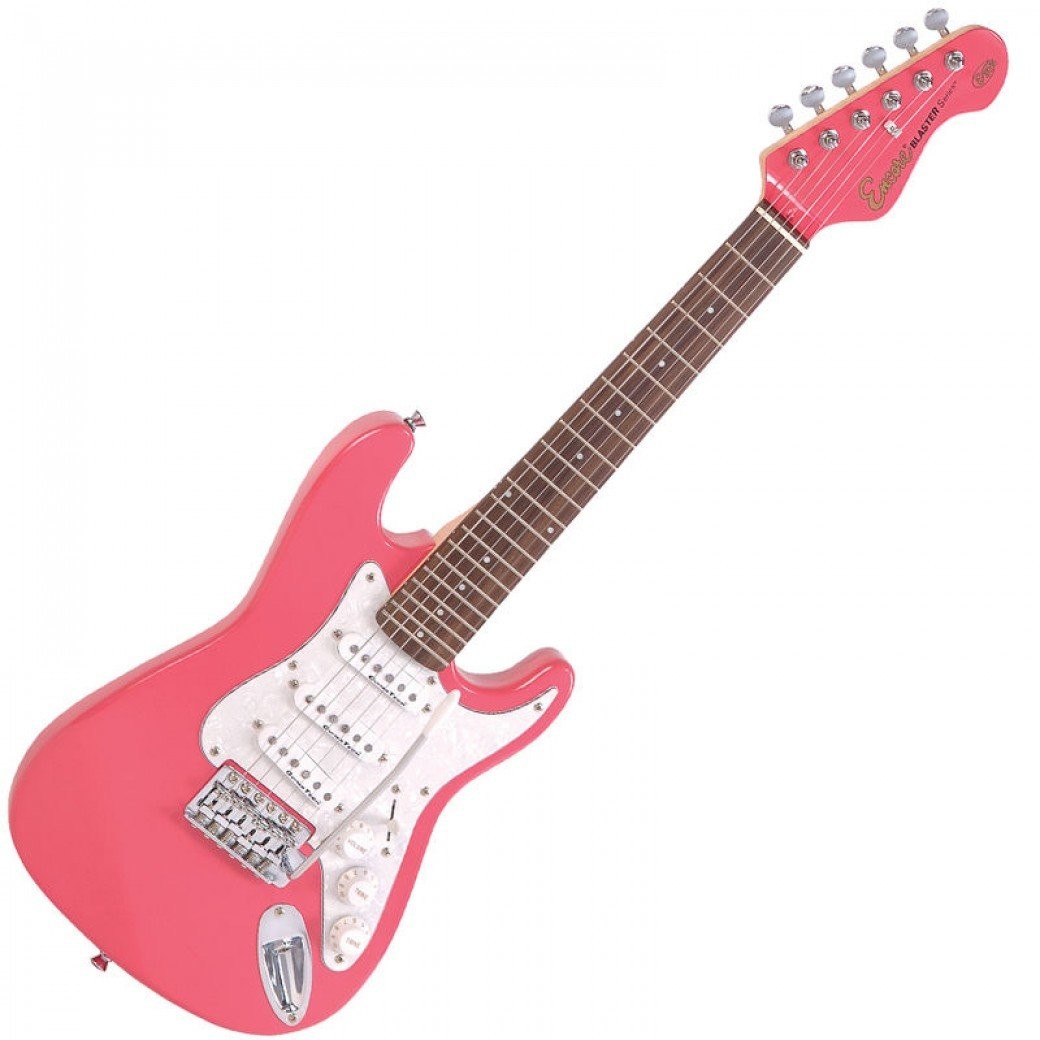 Encore E375PK 3/4 Electric Guitar Gloss Pink