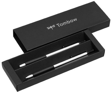 Tombow Zoom 707 zestaw długopis z ołówkiem automatycznym, biały i czarny PLZ-211-3