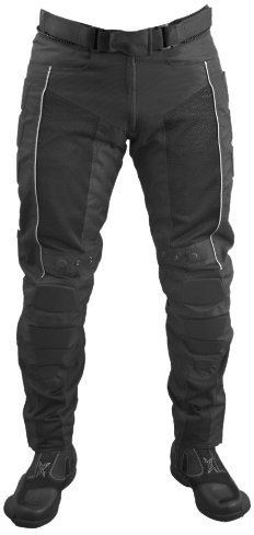 Roleff racewear motocykl spodnie tkanina/Mesh, XXXL, czarny 4807