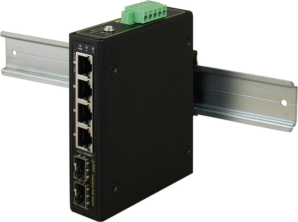 PULSAR Switch przemysłowy ISFG64 4xPoE 2xSFP)