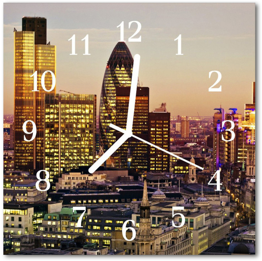 tulup pl Zegar ścienny kwadrat Londyn 30x30cm
