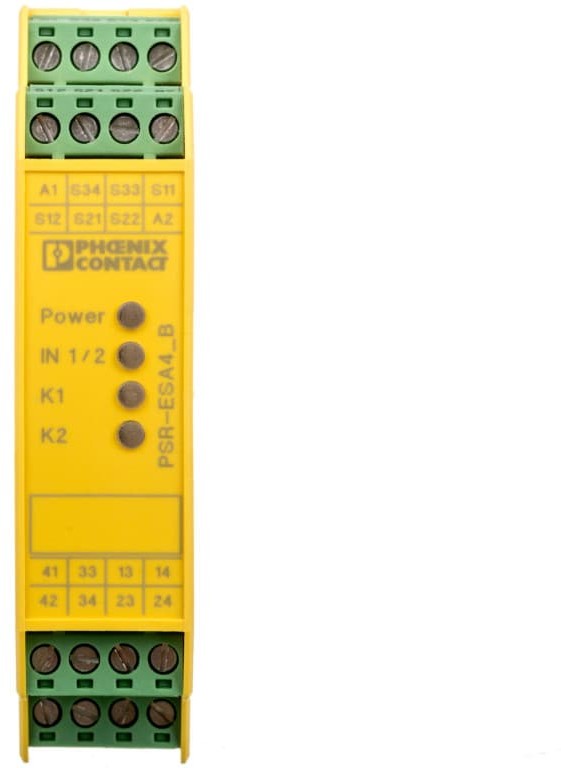 Phoenix Contact Przekaźnik bezpieczeństwa 3Z 1R 24V AC/DC zatrzymanie awaryjne i drzwi SIL 3/4 kat.4 PSR-SCP-24UC/ESA4/3X1/1X2/B 2963763 2963763