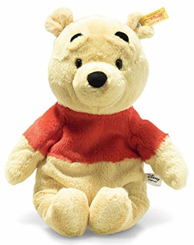 Steiff Winnie Puuh Soft Cuddly Friends Disney Originals Puuh-29 cm, przytulanka dla dzieci, miękka i przytulna, nadająca się do prania, blond (024528) 024528