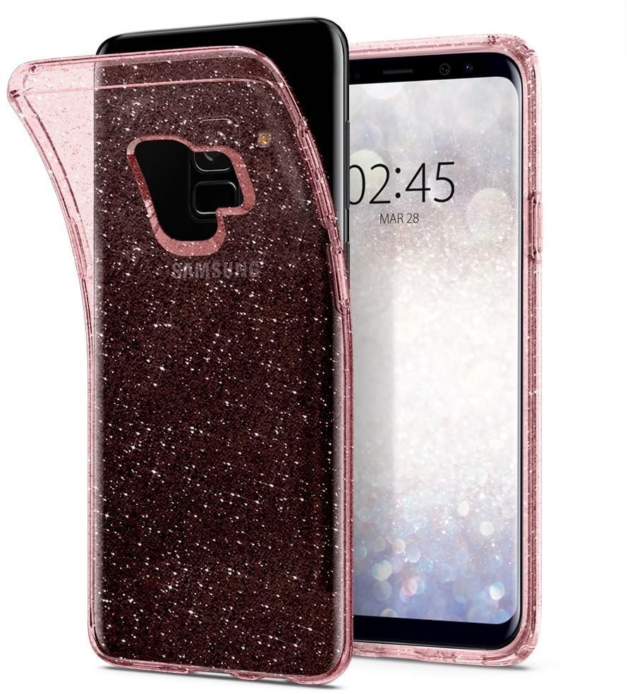 Spigen Nakładka Liquid Crystal do Samsung G960 S9 Glitter Rose Quartz 592CS22832 TTT TT00000075