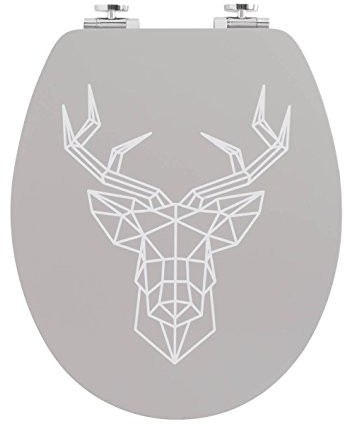 Wirquin 20721956 deska sedesowa FSC100% Trendy Line Diplomat jeleń, beżowa, biała i bambusowa