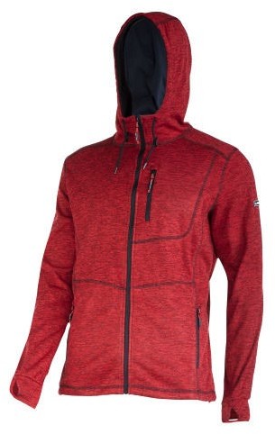 LAHTI PRO Bluza z Kapturem Suwak CZERWONA 2XL L4013405 25163