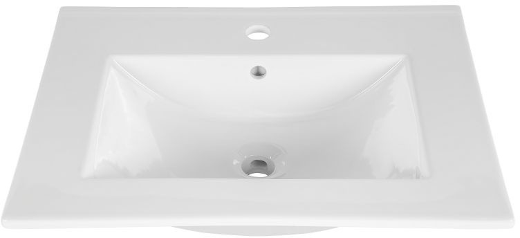 Comad Laufen Kartell Umywalka wisząca 46x28x12 cm z otworem na baterię biała H8153350001111 H1027