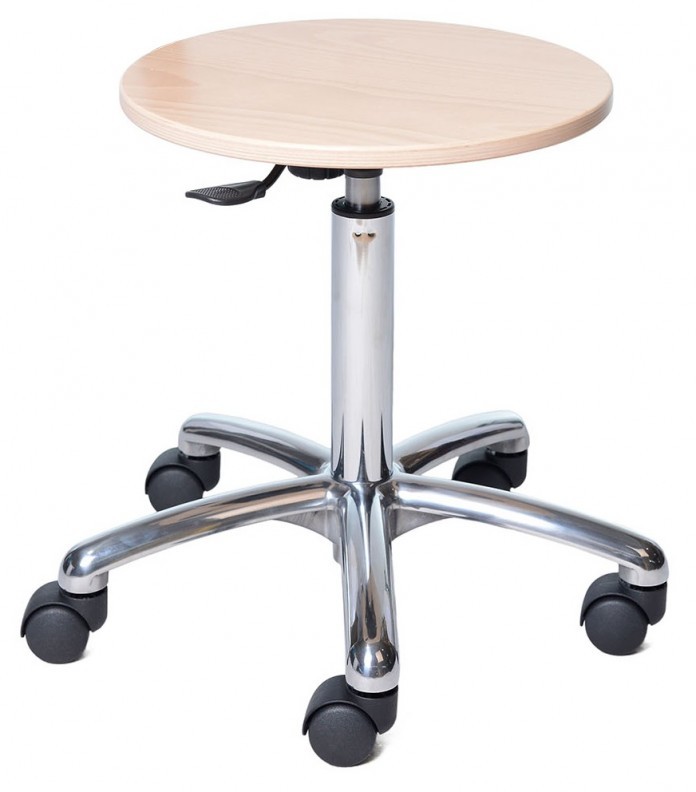 Prosedia taboret regulowany Gold WOOD