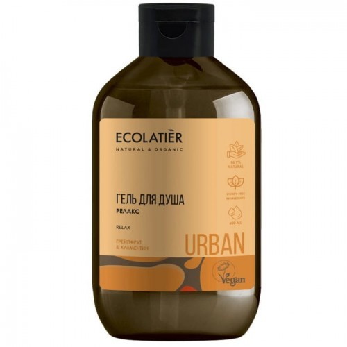 Urban Relaksujący Żel Pod Prysznic Grejpfrut I Klementyna 600 Ml Ecolatier Urban