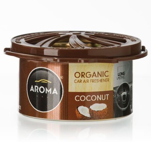 Aroma Car Odświeżacz powietrza Organic Kokos Coconut + DOSTAWA 24 H