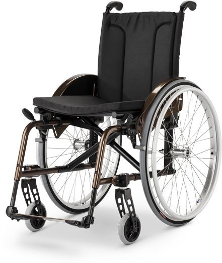 Meyra Nowoczesny wózek aktywny aluminiowy - lekki i zwrotny - składana rama krzyżakowa, duży zakres regulacji, bezpieczeństwo jazdy AVANTI PRO 1.735)