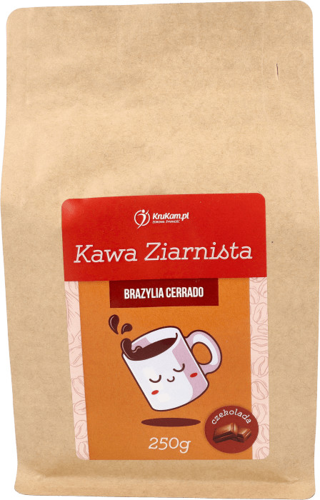 KruKam Kawa ziarnista Brazylia Cerrado czekoladowa 250g