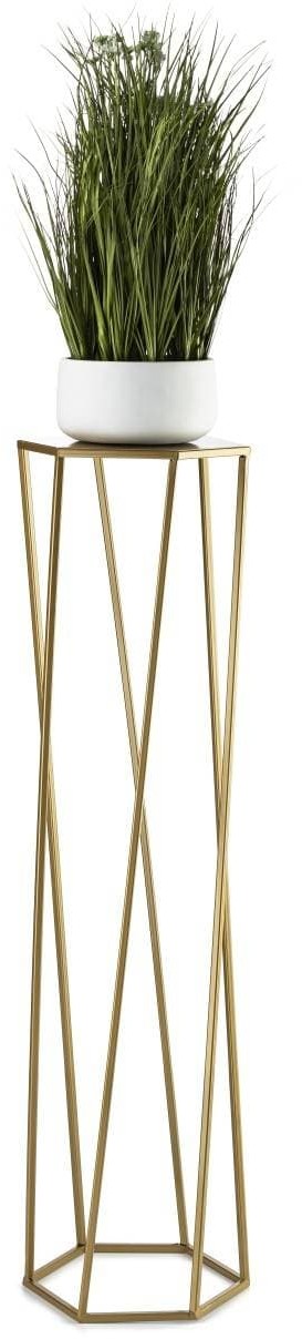 Kwietnik stojak na rośliny złoty 100 cm