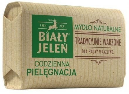 Pollena Biały Jeleń Codzienna Pielęgnacja Mydło naturalne tradycyjnie warzone w kostce obwoluta 100g 50146