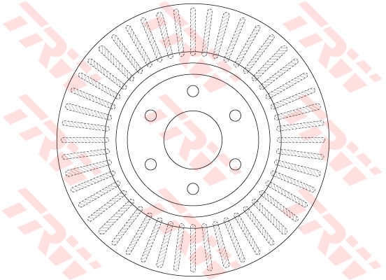 TRW Tarcza hamulcowa DF6425