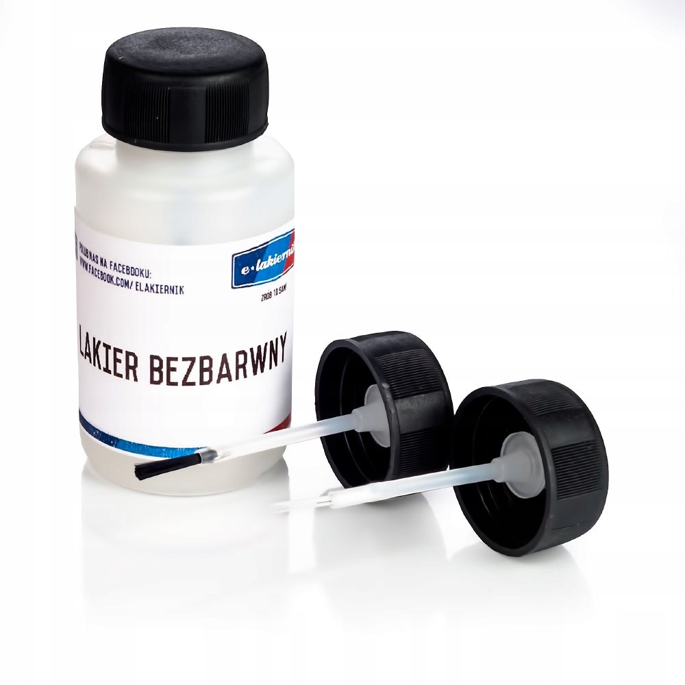 Lakier Bezbarwny 50ml +2 Pędzelki Do Różnych Zadań